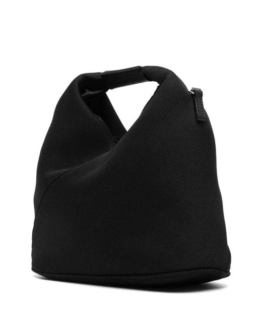 MM6 by Maison Margiela Black Faux Leather Japanese Crossbody Bag