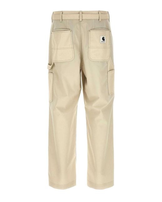 Sacai Natural X Carhartt Wip Pants for men