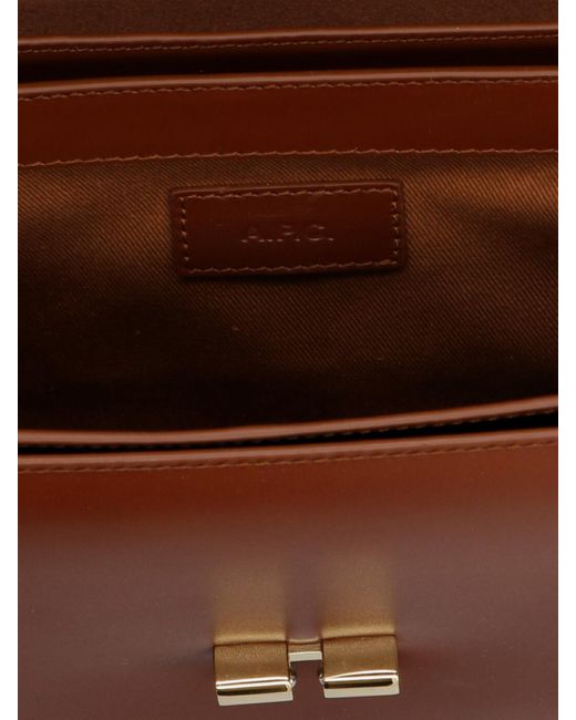 A.P.C. Brown Grace Small Crossbody Bag