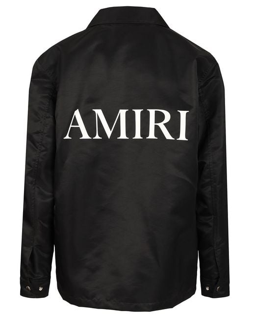 Amiri Black Printed Shirt Jacket for men