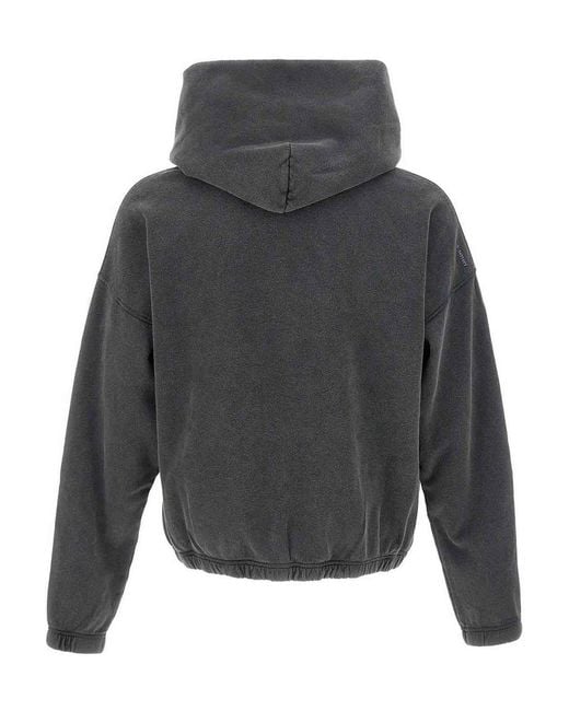 Satisfy Gray Sweatshirt With Hood And Logo for men