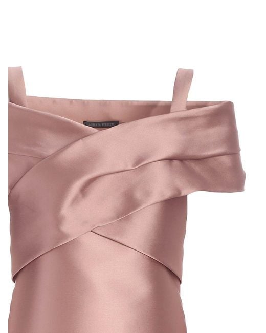 Alberta Ferretti Pink Cross Dress