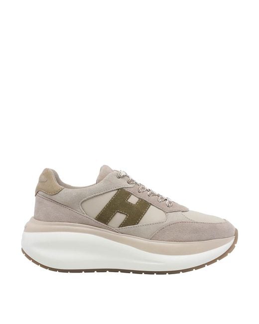 Hogan White Maxi Sneakers
