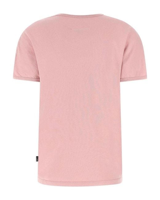 MM6 by Maison Margiela Pink Arc Print T-Shirt