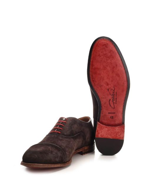 Corvari Brown Derby Shoe for men