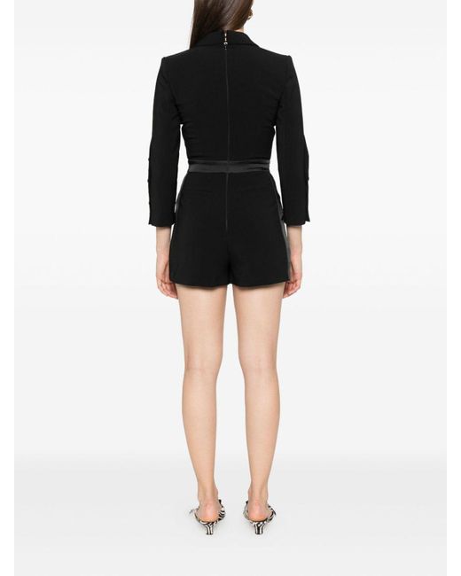 Elisabetta Franchi Black Short Jumpsuit