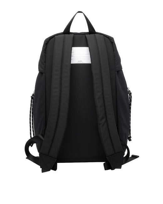 A.P.C. Black Trek Backpack for men