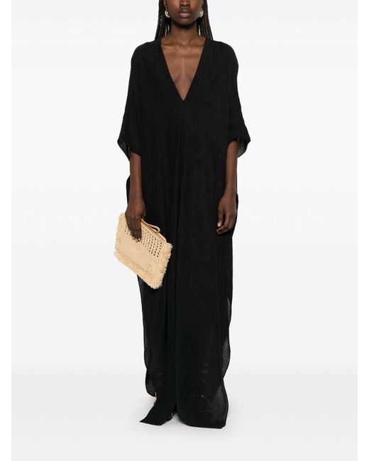 Taller Marmo Black Rio Maggiore Kaftan Dress