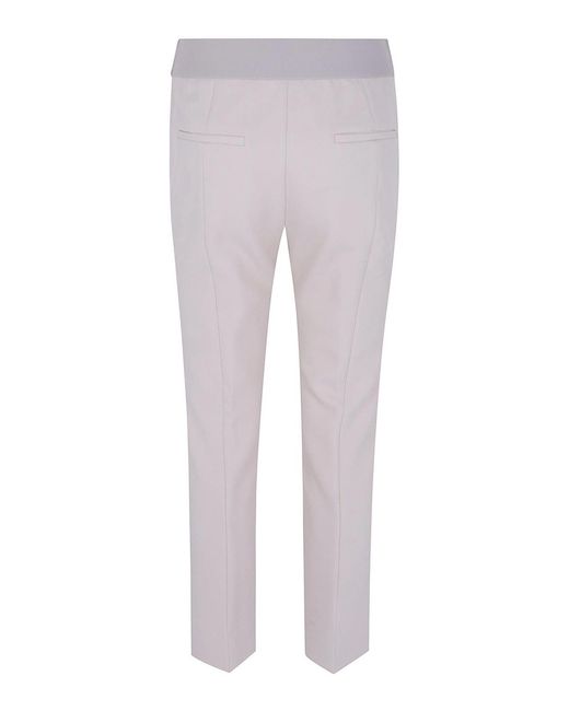 Peserico Gray Flared Crop Trousers