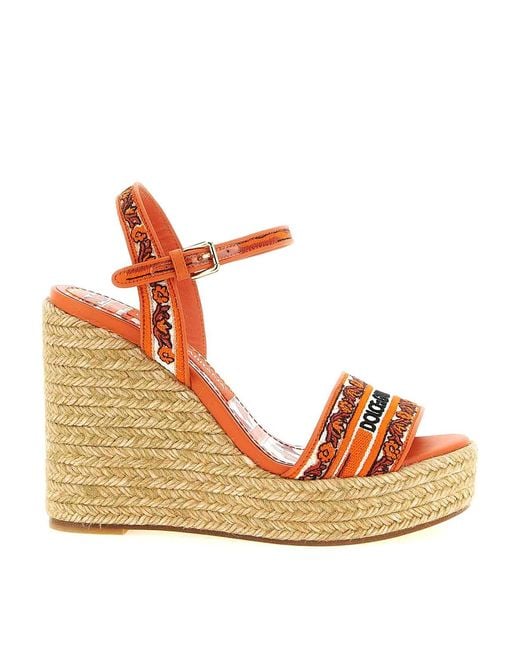 Dolce & Gabbana Natural Maiolica' Wedges