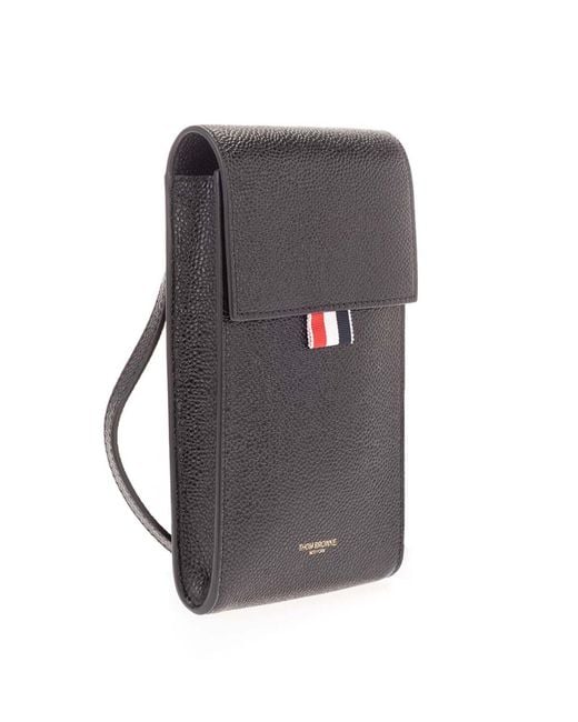 Thom Browne Gray Phone Holder for men
