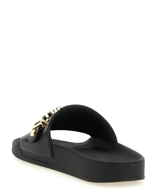 Moschino Black Pool' Slides for men