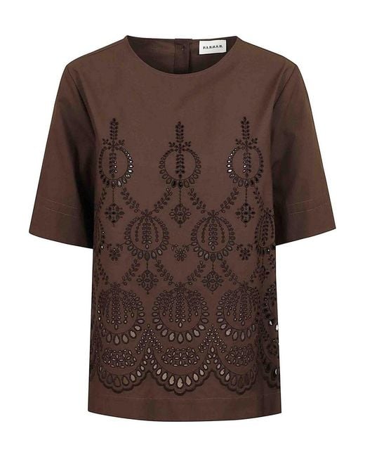 P.A.R.O.S.H. Brown Blouse