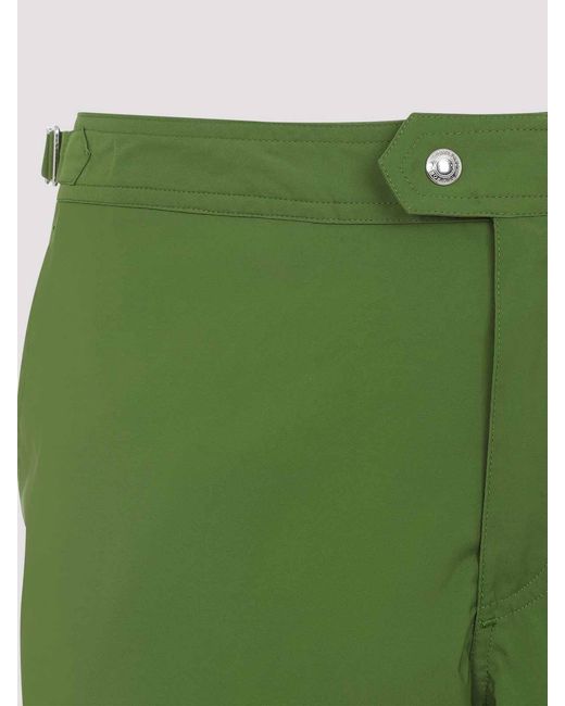 Tom Ford Green Polyester Swim Shorts for men