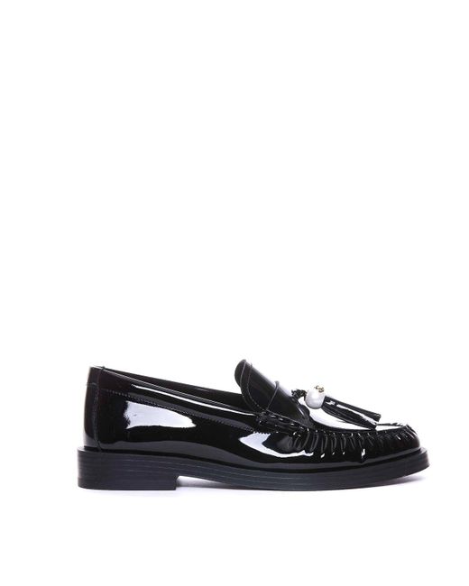 Jimmy Choo Black Addie Loafers And Round