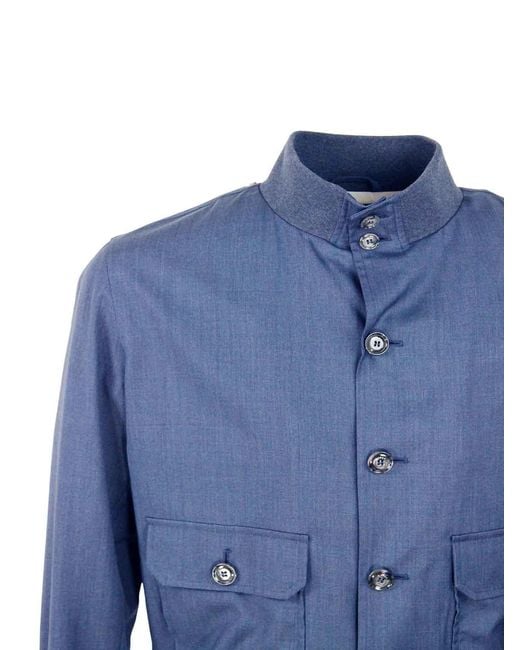 Barba Napoli Blue Jacket for men