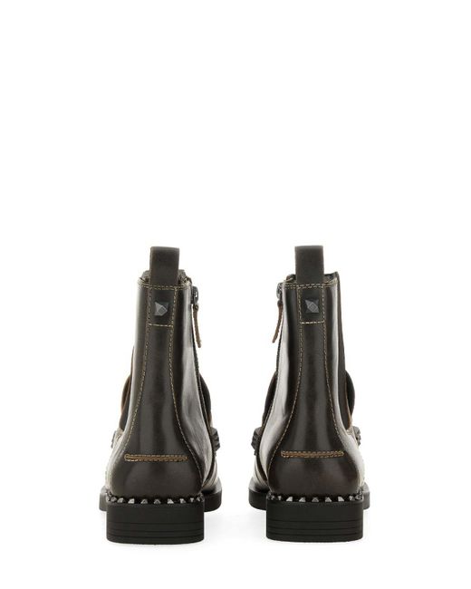 Ash Black Boot Wings Studs