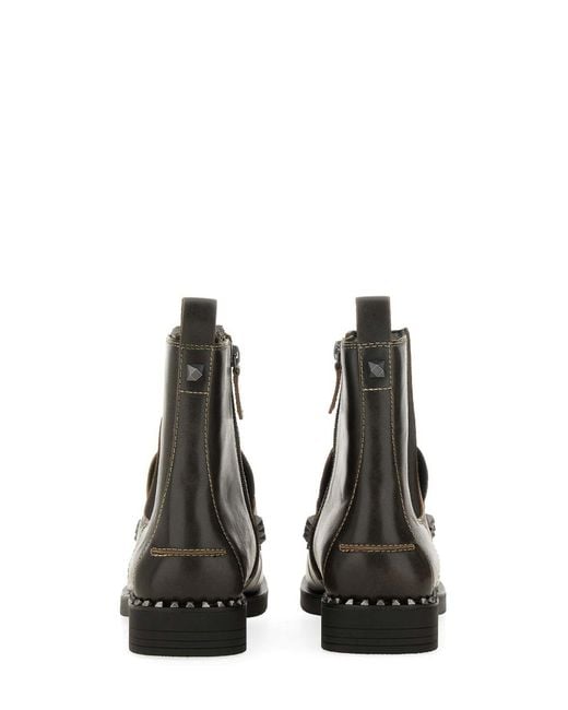 Ash Black Boot Wings Studs