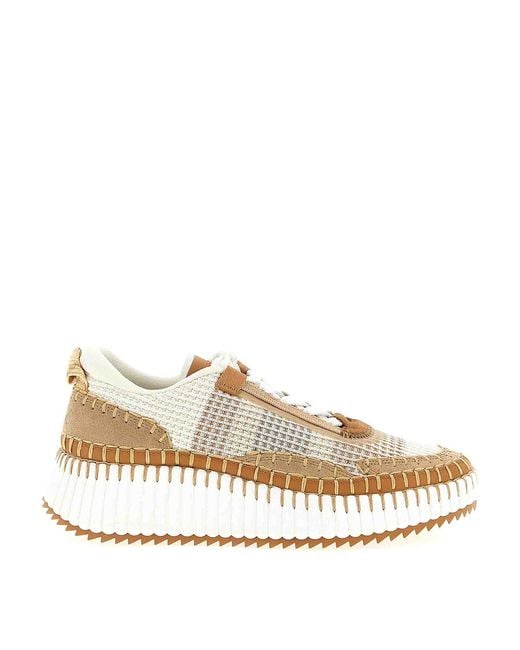 Chloé Natural Nama Sneakers