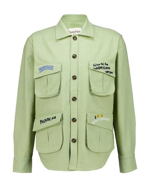 BAZISZT Green Pasadena Jacket for men