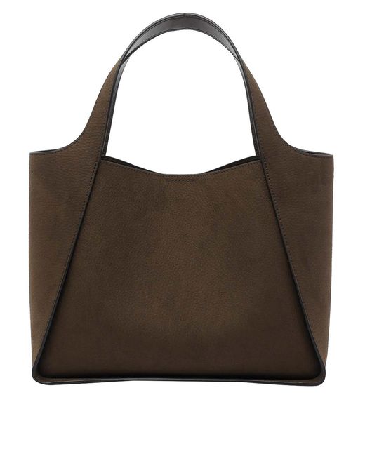 Stella McCartney Brown Moka Stella Logo Tote Bag