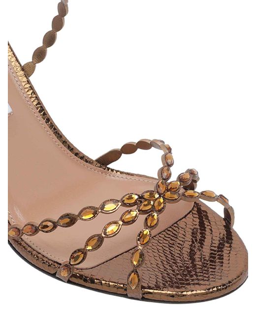 Aquazzura Metallic Love Struck Pump Sandals