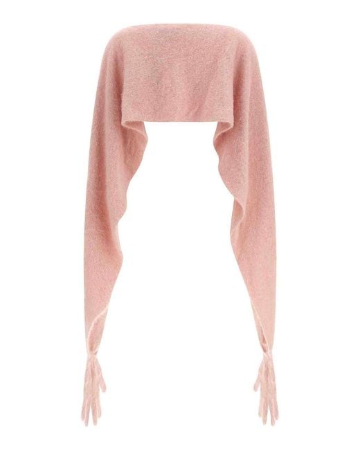 Moschino White Glove Cape