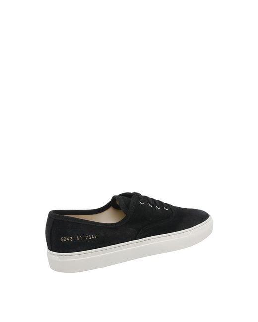 Common Projects Black Four Hole Sneakers for men