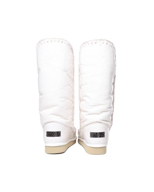Mou White Eskimo 40 Boots In Sheepskin