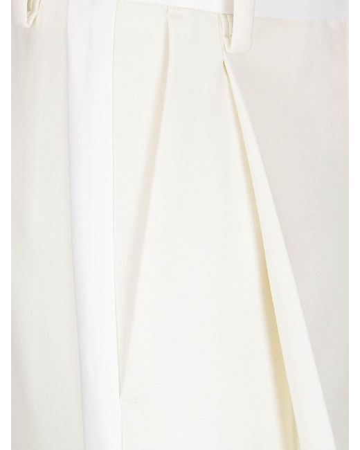 Alberto Biani White Trousers