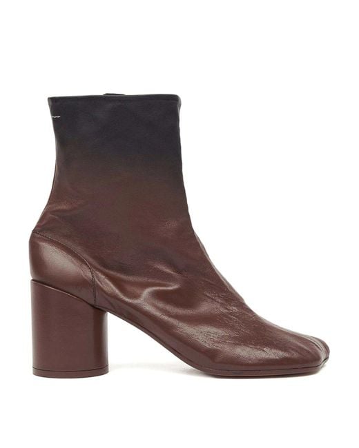 MM6 by Maison Margiela Brown Knee Hight Boots
