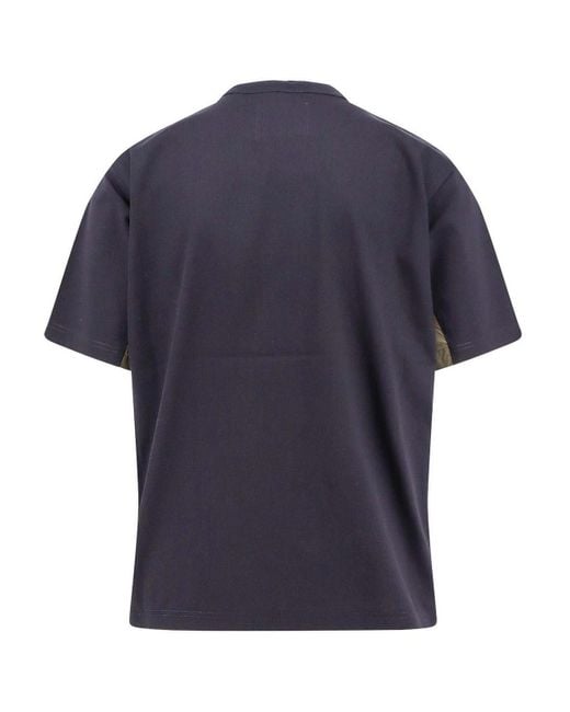 Sacai Blue T-Shirt And Pole for men