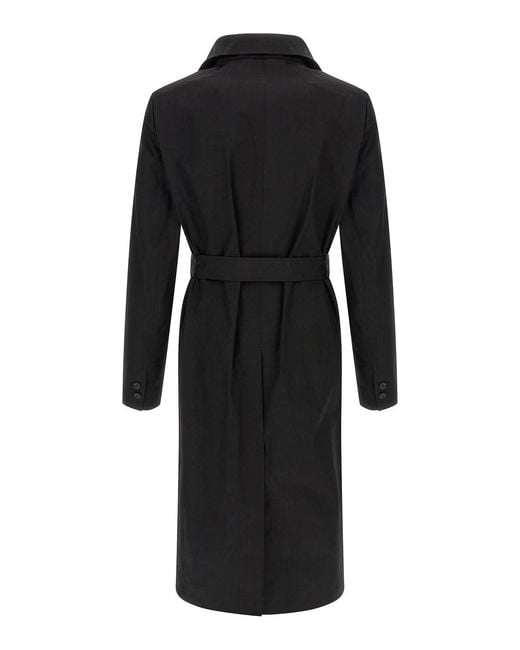 Rick Owens Black Mastodon Trench Coat for men