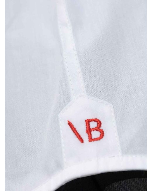 Victoria Beckham White Cotton Shirt With Unique Belt Detail