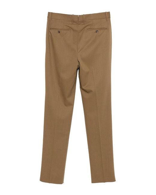 Incotex Natural Wool Gabardine Trousers for men