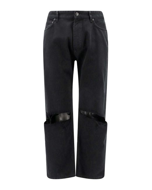 Balenciaga Black Straight Jeans for men