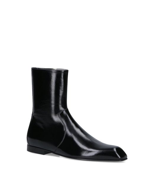 Khaite Black Ankle Boot