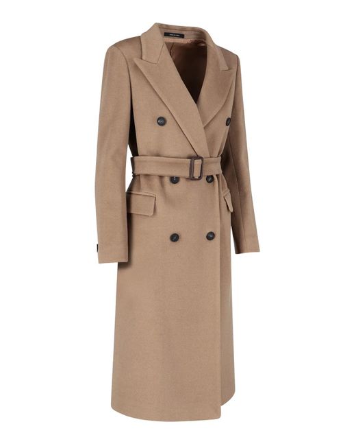 Tagliatore Natural Jole Double Breasted Coat