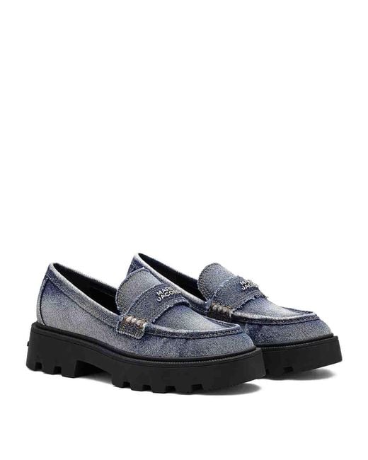 Marc Jacobs Gray The Frankie Loafers