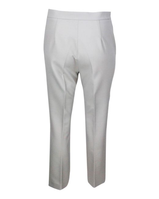 Fabiana Filippi Gray Tech Fabric Pants