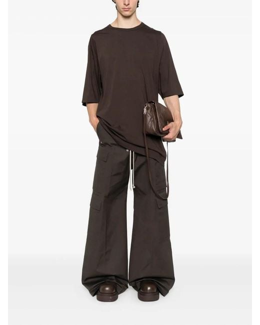 Rick Owens Brown Round-Neck Short-Sleeve T-Shirt for men