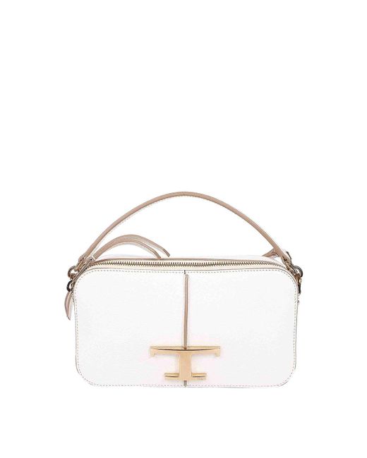 Tod's White Leather Bag