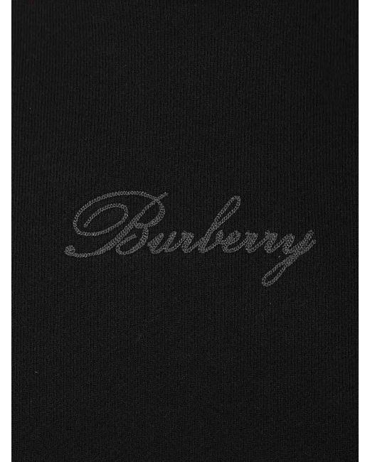 Burberry Black Cotton Sweatshirt for men