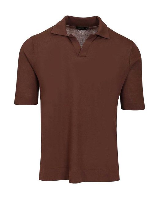 Ballantyne Brown Slim Fit Polo Shirt for men