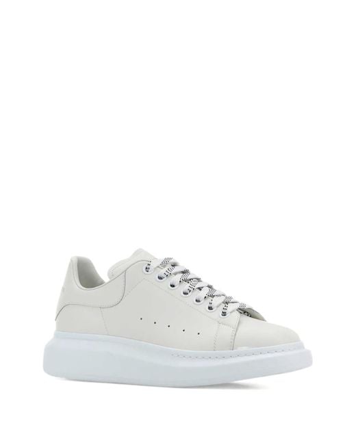 Alexander McQueen White Leather Sneakers for men
