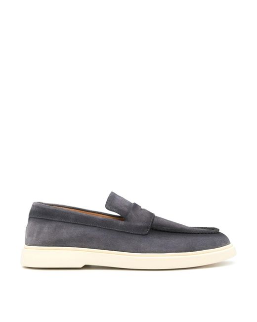 Officine Creative Gray Suede Loafers for men
