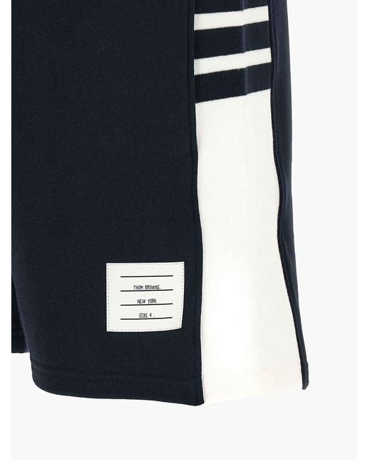Thom Browne Blue 4 Bar Bermuda Shorts for men