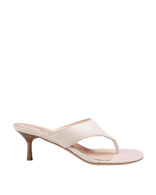 Agl Attilio Giusti Leombruni Natural Leather Flip-Flops