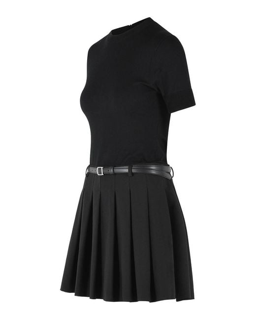 Jonathan Simkhai Black Pleated Mini Dress