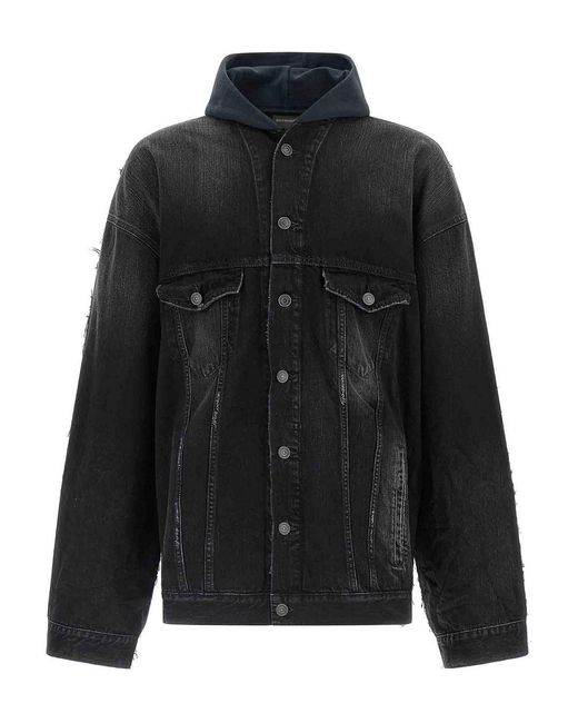 Balenciaga Black 'Hybrid' Jacket for men